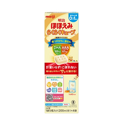 明治ほほえみ らくらくキューブ 108g（27g×4袋）（小箱） | 粉ミルク 