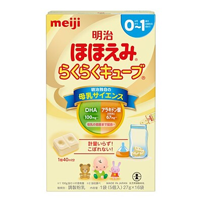 写真:明治ほほえみ らくらくキューブ 432g(27g×16袋)(大箱)