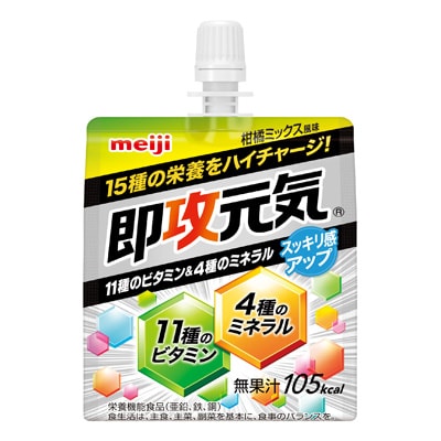 写真:即攻元気ゼリー 11種のビタミン&4種のミネラル 柑橘ミックス風味 150g
