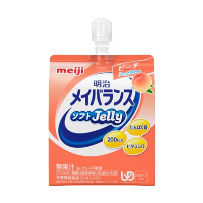 写真:明治メイバランスソフトJelly ピーチヨーグルト味 125ml