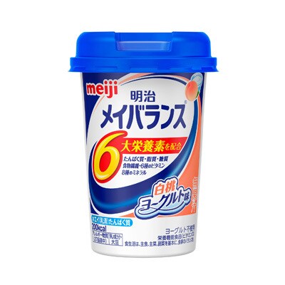 写真:明治メイバランスMiniカップ 白桃ヨーグルト味 125ml