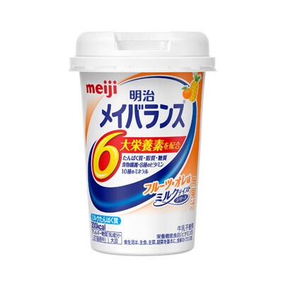 写真:明治メイバランスMiniカップ フルーツ・オレ味 125ml