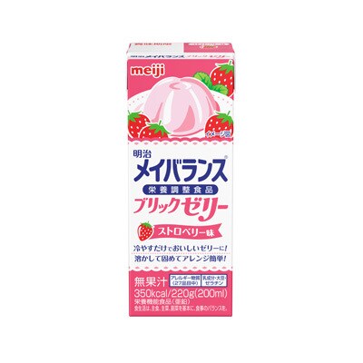 写真:明治メイバランスブリックゼリー ストロベリー味 220g