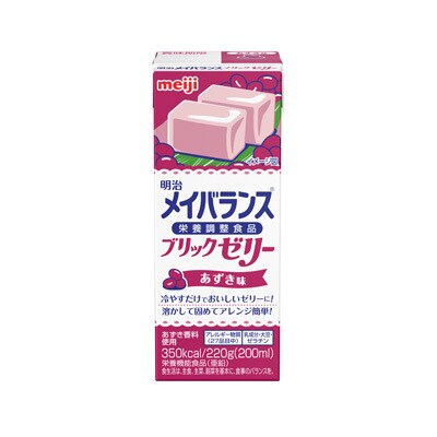 写真:明治メイバランスブリックゼリー あずき味 220g