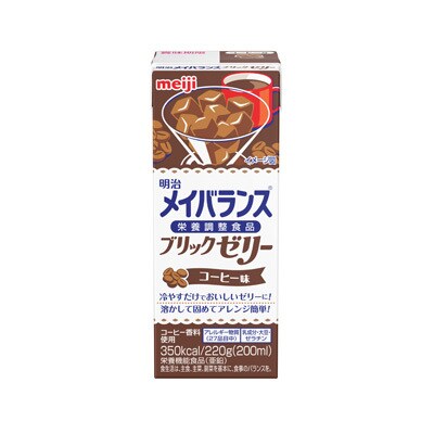 写真:明治メイバランスブリックゼリー コーヒー味 220g