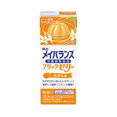 写真:明治メイバランスブリックゼリー みかん味 220g