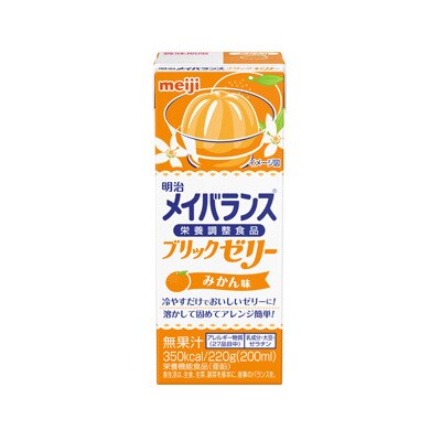 写真:明治メイバランスブリックゼリー みかん味 220g
