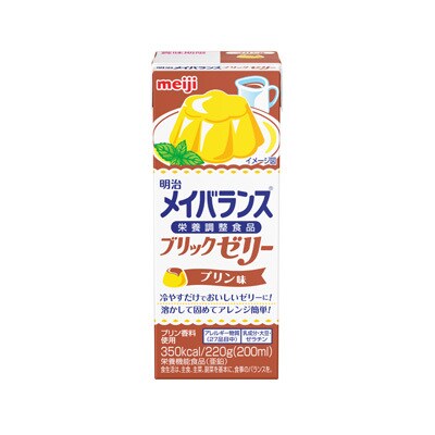 写真:明治メイバランスブリックゼリー プリン味 220g