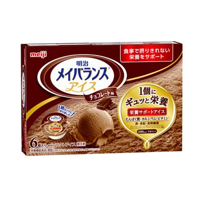 写真:明治メイバランスアイス チョコレート味 80ml×6個