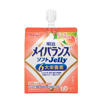 写真:明治メイバランスソフトJelly ピーチヨーグルト味 125ml