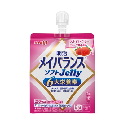 写真:明治メイバランスソフトJelly ストロベリーヨーグルト味 125ml