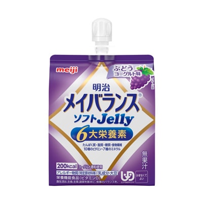 写真:明治メイバランスソフトJelly ぶどうヨーグルト味 125ml