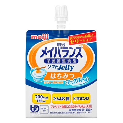 写真:明治メイバランスソフトJelly はちみつヨーグルト味 125ml