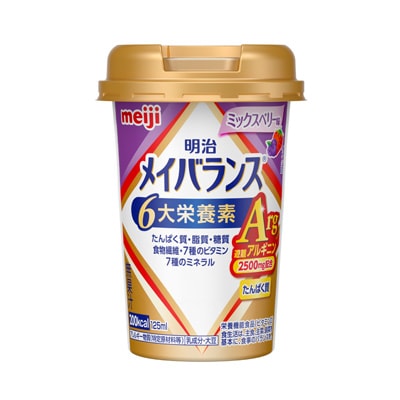 写真:明治メイバランスArg Miniカップ ミックスベリー味 125ml