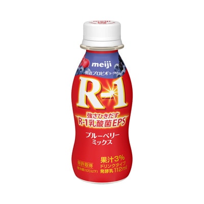 写真:明治プロビオヨーグルトR-1ドリンクタイプ ブルーベリーミックス 112ml