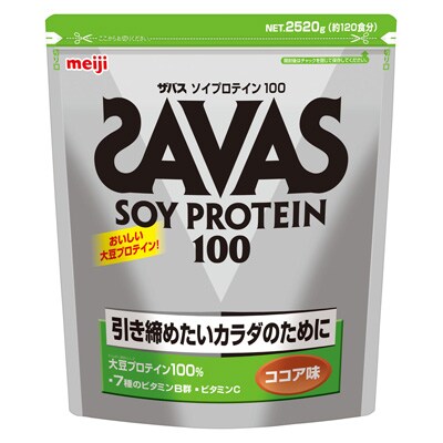 写真:ザバス ソイプロテイン 100 ココア味 2,520g(約120食分)