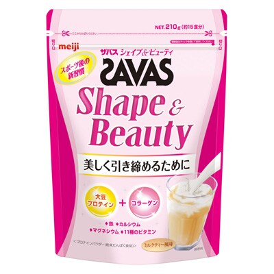 写真:ザバス シェイプ&ビューティ 210g(約15食分)