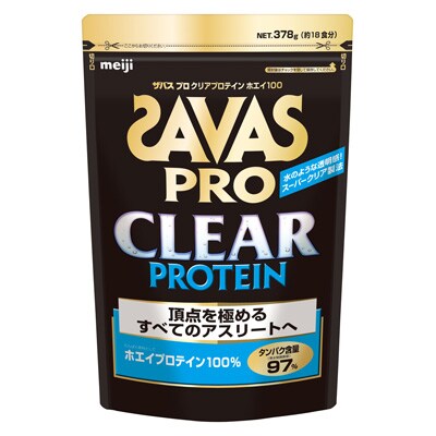 写真:ザバス プロ クリアプロテイン ホエイ100 378g (約18食分)
