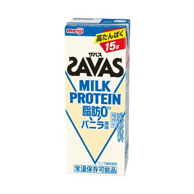 写真:(ザバス)MILK PROTEIN 脂肪0 バニラ風味 200ml