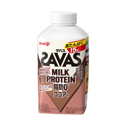 写真:(ザバス)MILK PROTEIN 脂肪0 ココア味 430ml