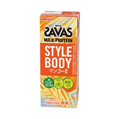 写真:(ザバス)MILK PROTEIN STYLE BODY マンゴー風味 200ml