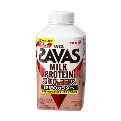 写真:（ザバス）MILK PROTEIN 脂肪0 ココア味 430ml