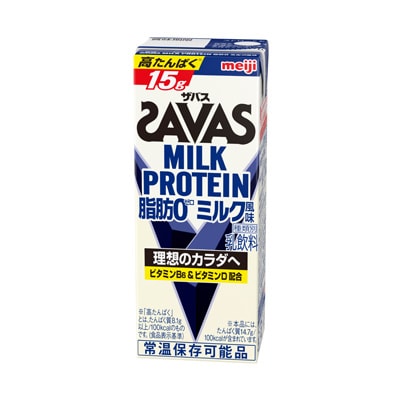 写真:（ザバス）MILK PROTEIN 脂肪0 ミルク風味 200ml