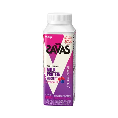 写真:(ザバス)for Woman MILK PROTEIN脂肪0 ミックスベリー風味 250ml