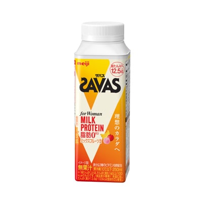 写真:(ザバス)for Woman MILK PROTEIN 脂肪0 ミックスフルーツ風味 250ml