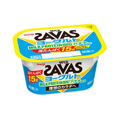 ザバス Milk Protein 脂肪0 ヨーグルト バナナ風味 180g スポーツ 株式会社 明治 Meiji Co Ltd