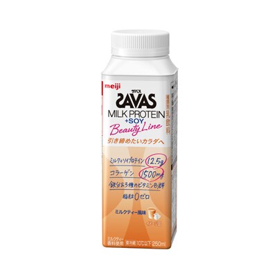 ザバス Milk Protein Soy Beauty Line ミルクティー風味 250ml スポーツ 株式会社 明治 Meiji Co Ltd