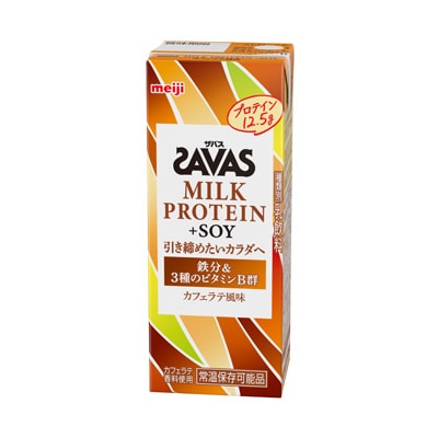 写真:（ザバス）MILK PROTEIN +SOY カフェラテ風味 200ml