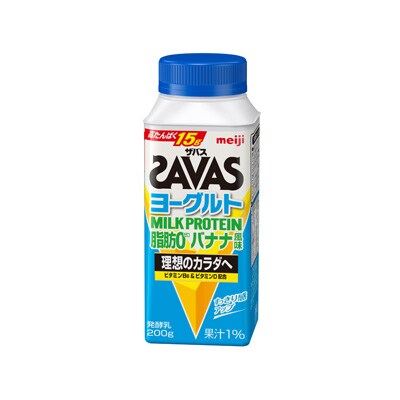 写真:ザバス MILK PROTEIN 脂肪0 ヨーグルトドリンク バナナ風味 200g