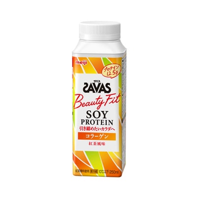 写真:(ザバス)SOY PROTEIN Beauty Fit コラーゲン 紅茶風味 250ml