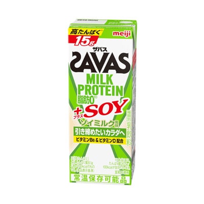 写真:（ザバス）MILK PROTEIN 脂肪0 ＋SOY ソイミルク風味 200ml