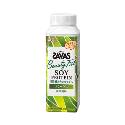 写真:(ザバス)SOY PROTEIN Beauty Fit コラーゲン 抹茶風味 250ml