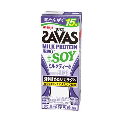 ザバス）MILK PROTEIN 脂肪0 ＋SOY ミルクティー風味 200ml | スポーツ ...