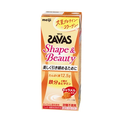 写真:（ザバス）Shape&Beauty（シェイプ＆ビューティー） キャラメル風味 200ml