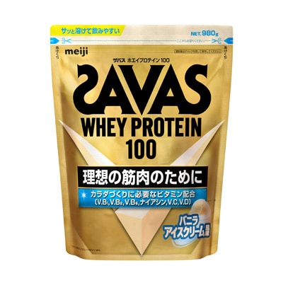 食品/飲料/酒ザバスホエイプロテイン100 ビターショコラ風味 980g×3袋