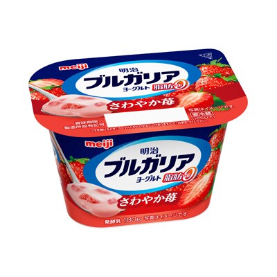 写真:明治ブルガリアヨーグルト脂肪0 さわやか苺 180g