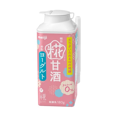 写真:明治糀甘酒のむヨーグルト 180g