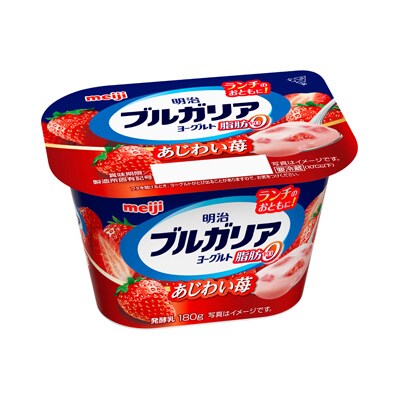 写真:明治ブルガリアヨーグルト脂肪0 あじわい苺 180g
