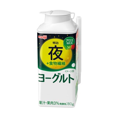 写真:明治夜 +食物繊維ヨーグルト 180g