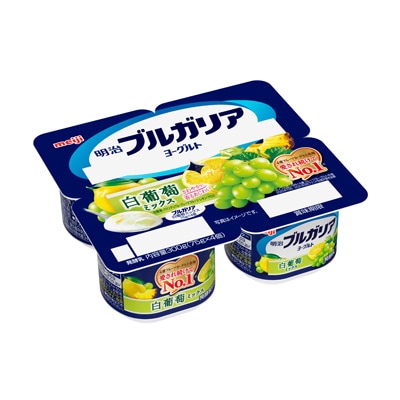 写真:明治ブルガリアヨーグルト白葡萄ミックス 75g×4