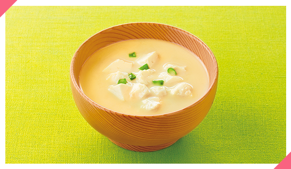 くずし豆腐の味噌汁