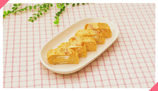 出汁・調味料いらず！鉄分カルシウムUP！だし巻きたまご