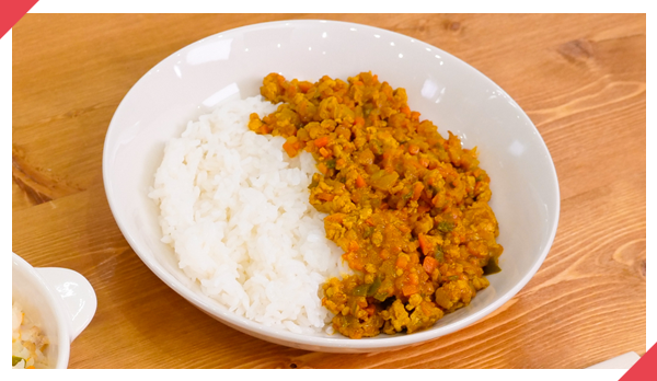 鶏肉のキーマカレー