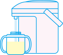 できあがり量までお湯、または沸騰水を足します。