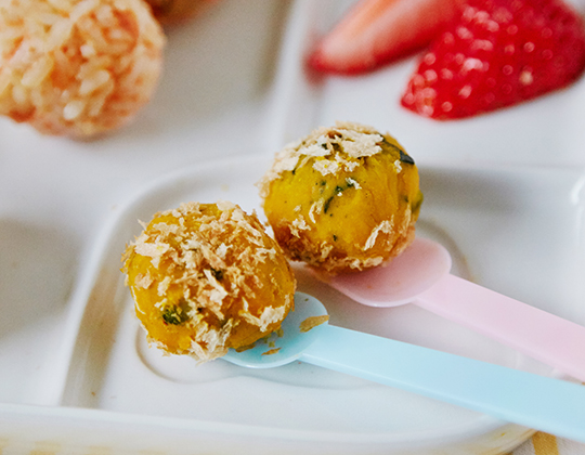 かぼちゃのスプーンコロッケ（4人分）盛り付け例