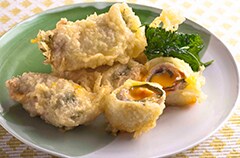 豚肉のチーズ巻き天ぷら